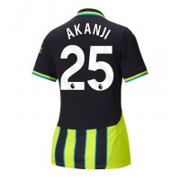 Dres Manchester City Manuel Akanji #25 Preč pre Ženy 2024-25 Krátky Rukáv